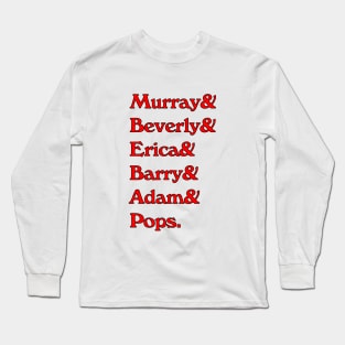1980s TV Family List Long Sleeve T-Shirt